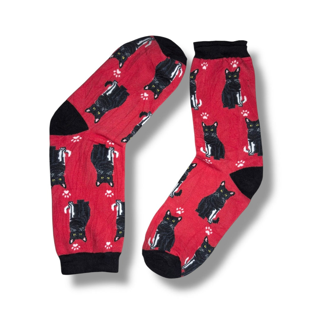 Cat’s printed socks