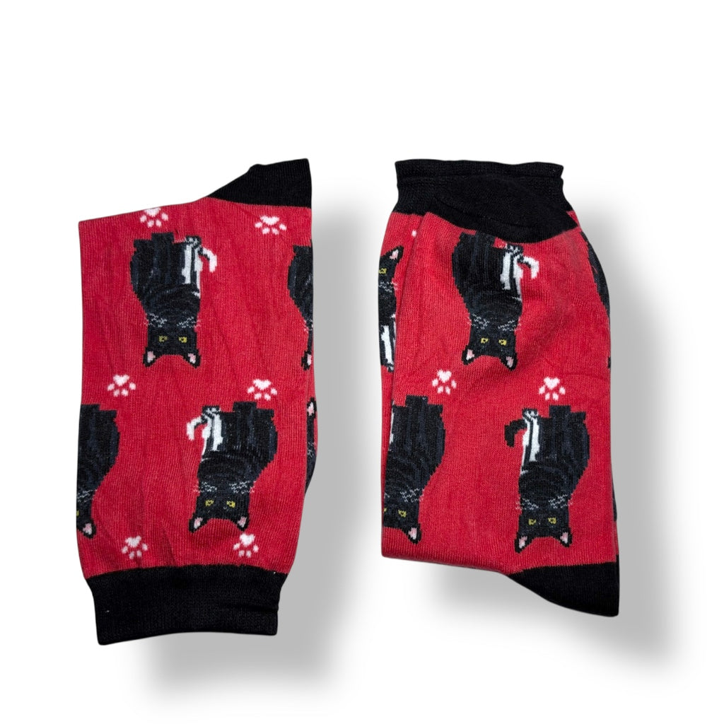 Cat’s printed socks