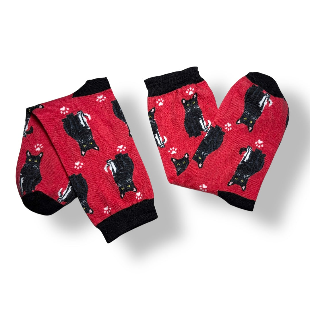 Cat’s printed socks
