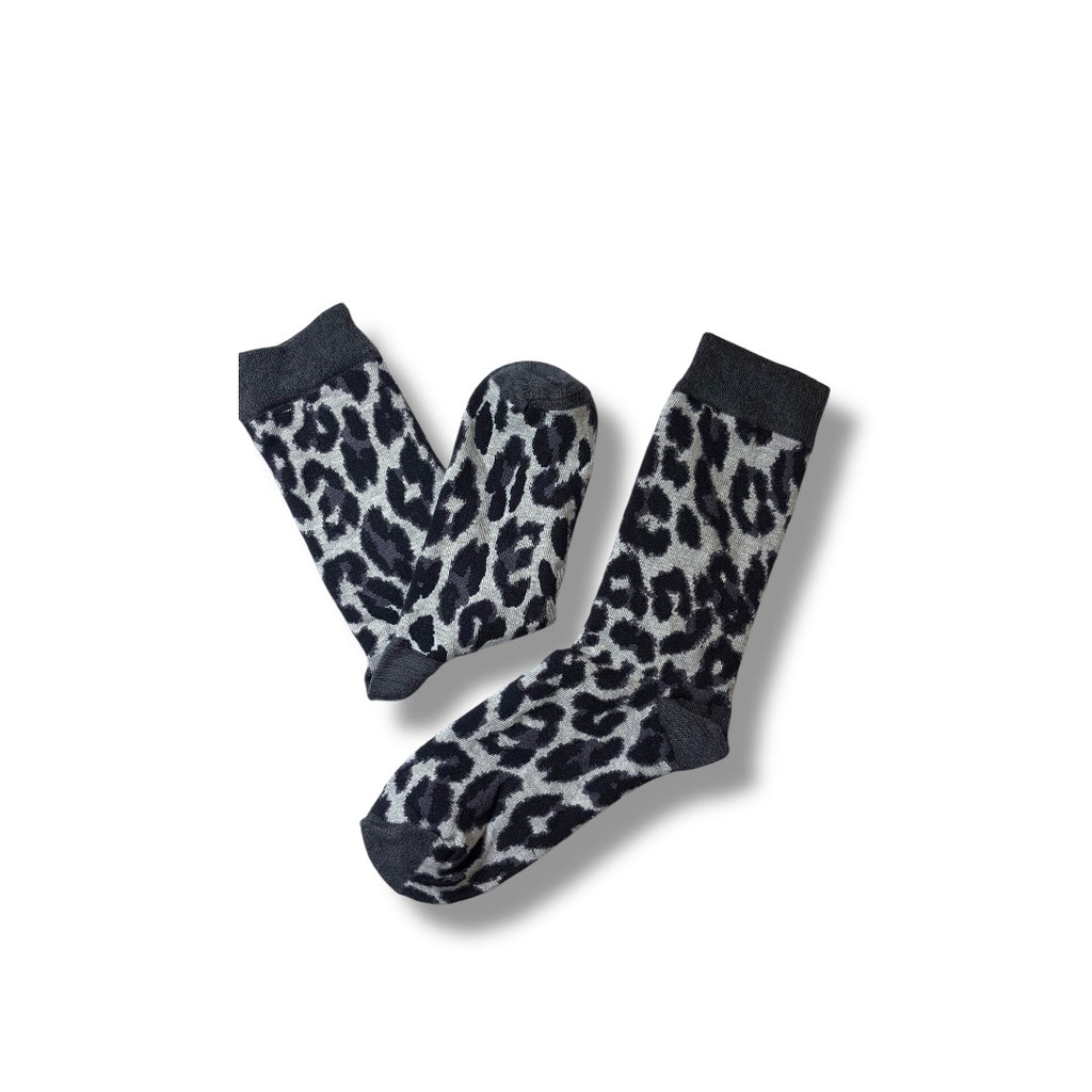 Cheetah print socks