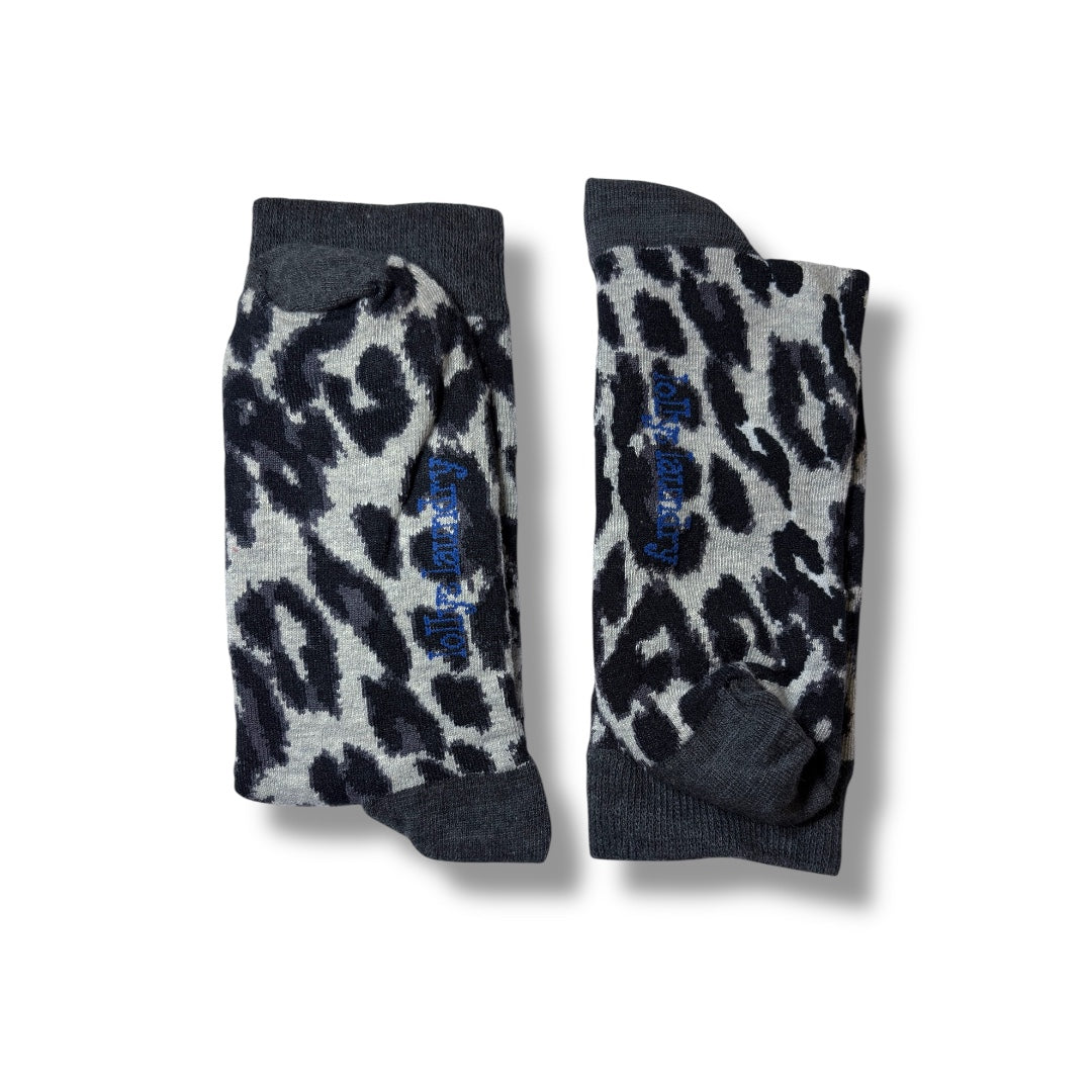 Cheetah print socks