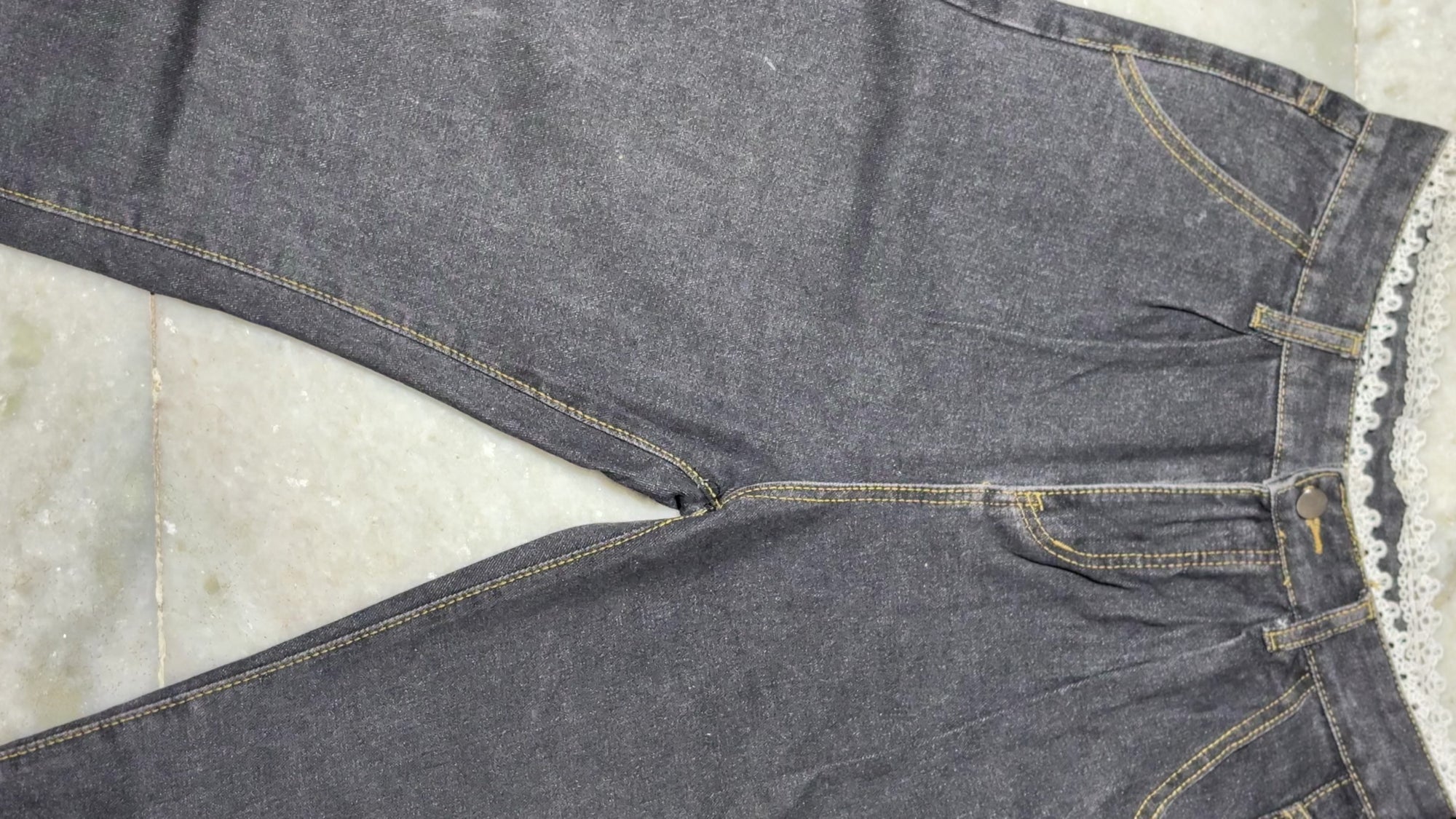 Designed Flared Denim